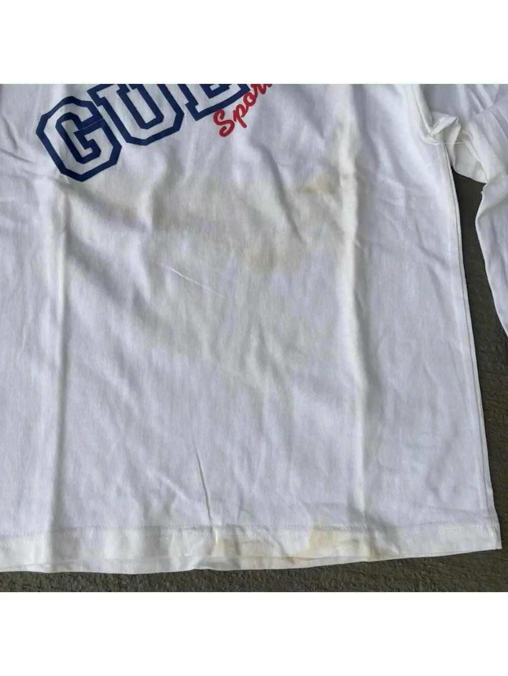 BRAND NEW vintage Guess Sportswear Logo Long Sleeve 90s NWT shirt Small - Picture 3 of 4